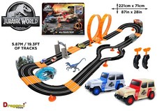 Jurassic World Electric Slot Car Race Track Set 5.9M - Mega Predator Pursuit