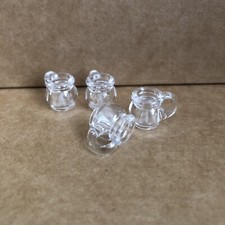 Playmobil 4 Clear Drinking Glasses Tankards Cups Restaurant Dolls House Spare 13