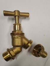 Brass outdoor garden tap hose - brass,