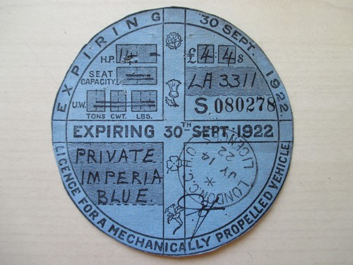 Tax disc old - -,