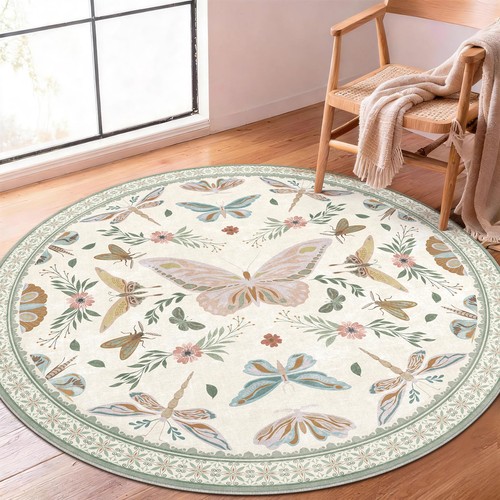 Soanny round living room rug - round,