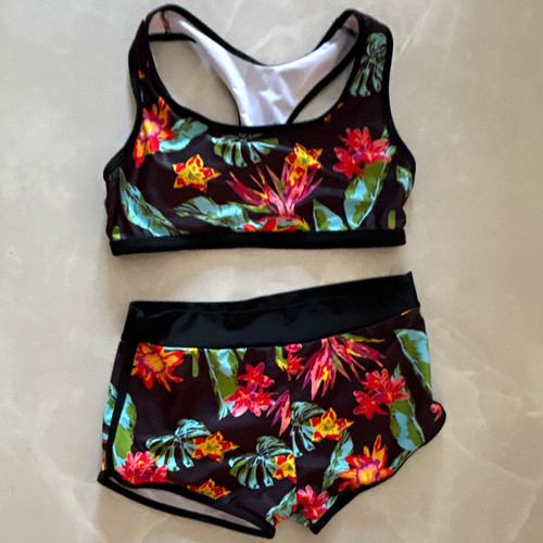 Girls tropical floral piece - girls,