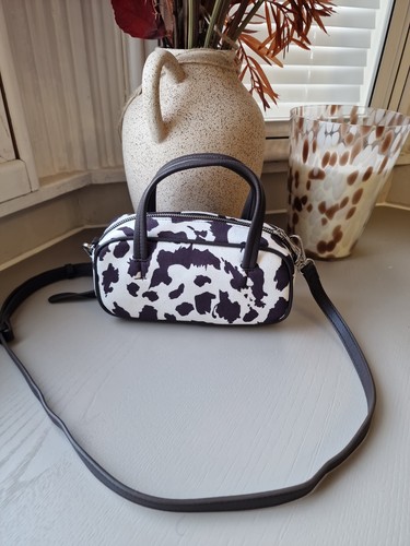 Ladies cow print handbag - m&s,