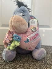 Rare Disney Store Exclusive Limited Edition Eeyore Mothers day Plush Teddy BNWT