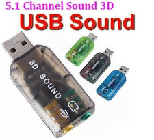 5.1USB to 3.5mm mic headphone