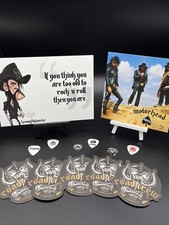 Motorhead LEMMY x 5 Beer Mats Lemmy Quotes. + 2 Art Cards + 6 X PLECTRUMS