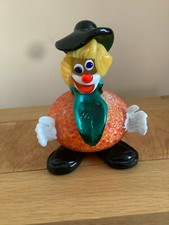 vintage murano glass clown