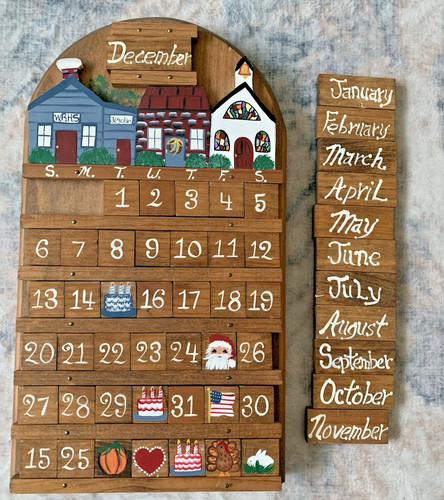 Vintage perpetual wooden - vintage,