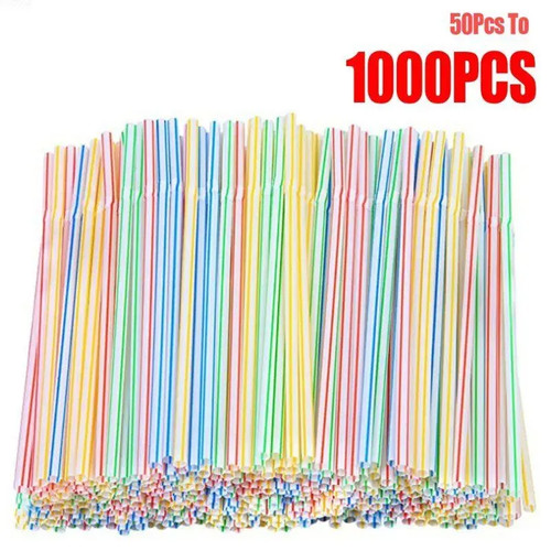 100 1000x straws flexible - 100-1000x,