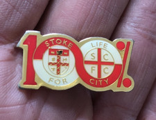 RARE 100% STOKE CITY FOR LIFE ENAMEL PIN BADGE