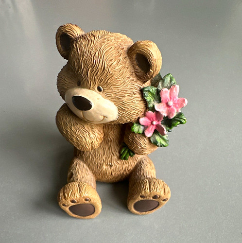 Brown teddy bear figurine - brown,