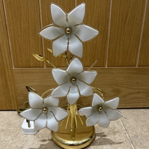 Marano white glass flowers - marano,
