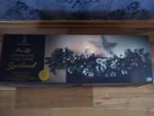 Battery Operated Pre-Lit Sparkling Pine Cone Garland - Green