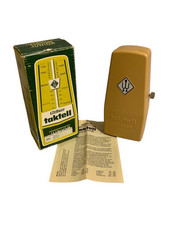 Vintage Wittner Taktell Junior Light Brown Metronome 825 In Original Box