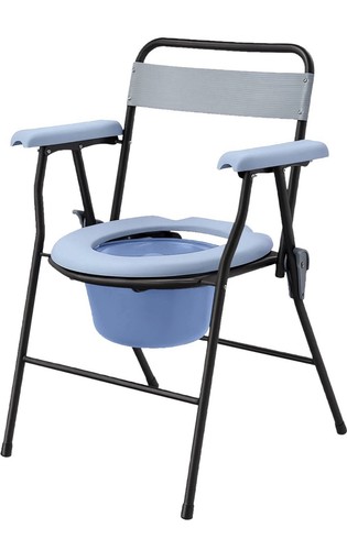 Aidapt folding commode blue - aidapt,