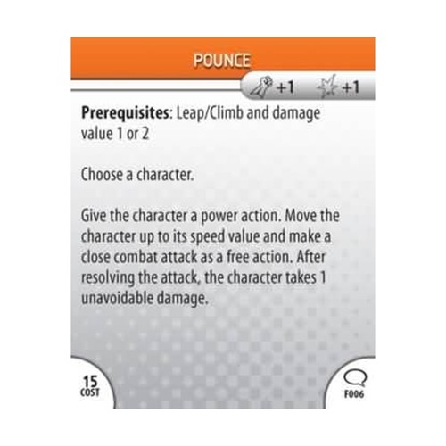 Heroclix origin feat card - heroclix,