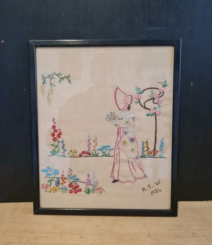 Antique embroidery sampler - antique,