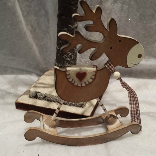 Vintage chic rocking reindeer - vintage,