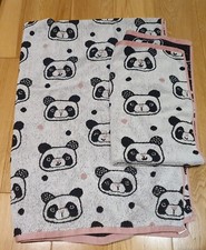 Panda Bath Sheet Hand Towel set of 2 - George ASDA