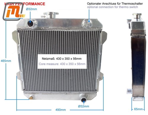 Ford cortina mk2 radiator ohv - radiator,