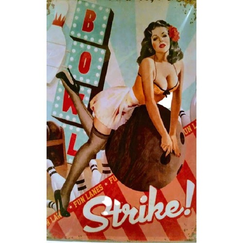 Vintage bowling diva pinup - bowling,