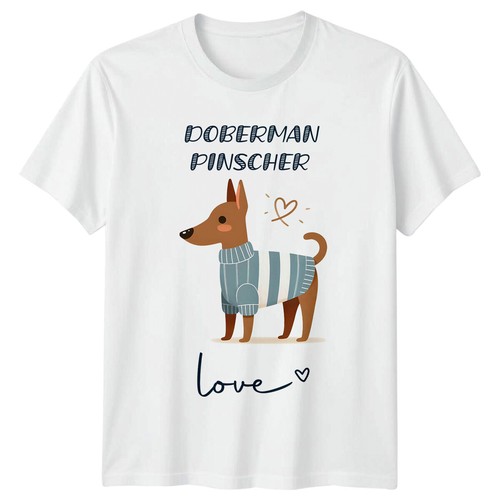 Doberman pinscher love shirt - love, t-shirt