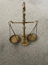 antique brass balance scales