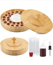 Bamboo Wood Communion Set ~