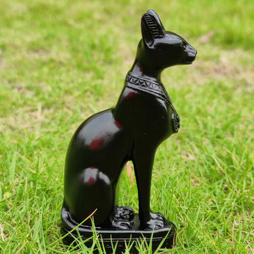 Egyptian cat god gold decor - god,