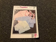 Richard Poppleton 1602 knitting pattern baby coats DK 19-21”
