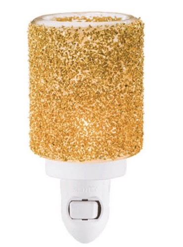 Scentsy glitter gold warmer - gold,