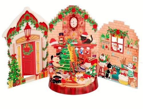 Pop christmas card - up,