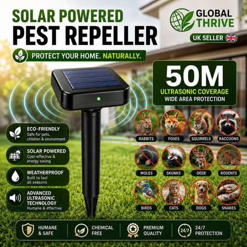 Ultrasonic garden deterrent - ultrasonic,