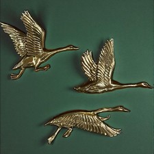 MCM Solid Brass Flying Ducks