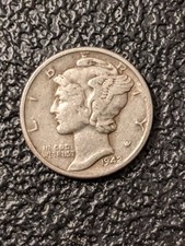 1942  Mercury Silver Dime