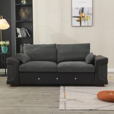 2/3 Seater Deep Seat Sofa Settee Lounge Chaise Living Room Office Furniture