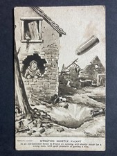 Situation Shortly Vacant! Vintage WW1 Bruce Bairnsfather Comic Postcard P37