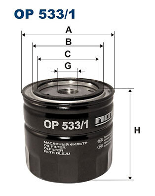 Filtron 533 oil - op, filter