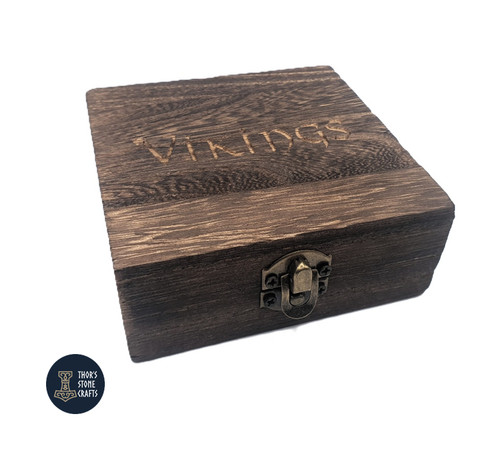 Vikings wooden gift box - vikings,