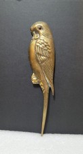 Vintage Brass Wall Art Budgie