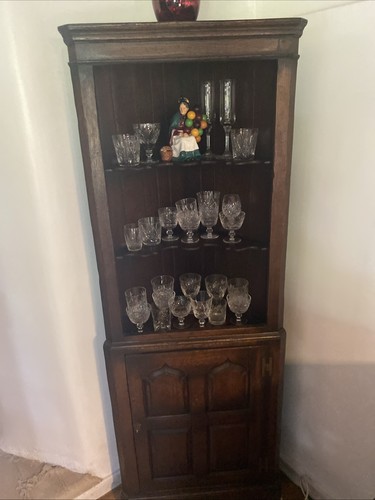 Oak corner cupboard - oak, 3