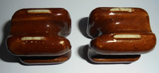 PAIR  OF CERAMIC  INSULATORS
