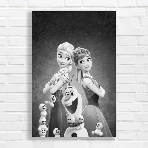 Frozen sisters and olaf - and, black