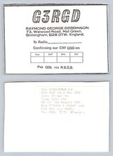 Ham Radio QSL QSO Postcard