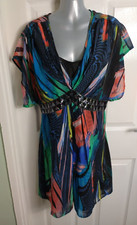 Matthew Williamson Butterfly dress, multicoloured, size 14, 38" long