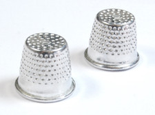 Metal Thimbles Silver & Gold -
