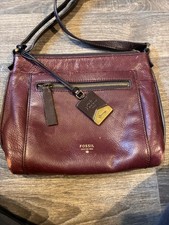 Fossil Crossbody Bag Burgundy