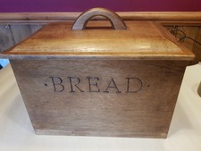 Wooden Bread Bin With Pull Out