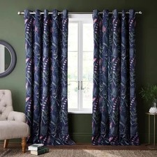 Dorma Winter Garden Blackout, W 167DROP 182cm Eyelet PAIR Curtains