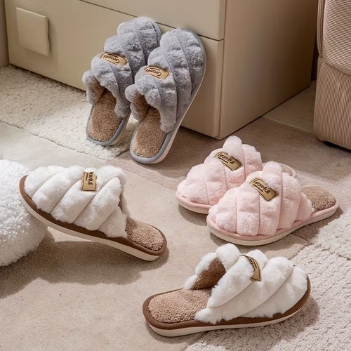 Mens women slippers plush - women,